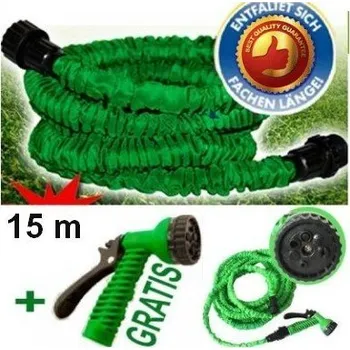 Zahradní hadice Samo-smršťovací zahradní hadice 15 m Zelená