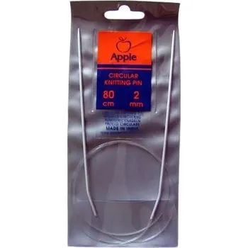Apple Pletací jehlice kruhové 80 cm - 2 mm