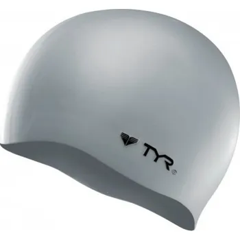 Plavecká čepička TYR Silicone Stříbrná