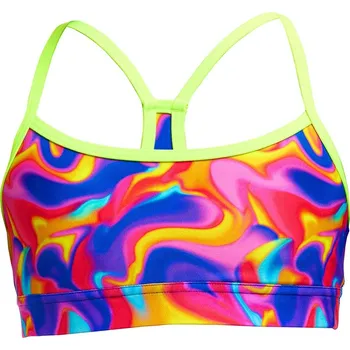 Dívčí plavky Funkita Summer Swirl Crop Top Girls 164cm