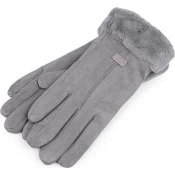 Rukavice Stoklasa Dámské rukavice s kožešinou 486 šedé uni