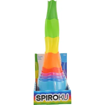 Hračka pro nejmenší Piramida skládanka Fat Brain Toys Spiroku, 9 dílů