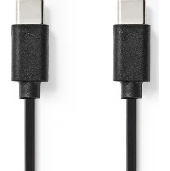 Datový kabel Nedis propojovací kabel USB 2.0 zástrčka USB C - zástrčka USB C, 60 W, 1 m (CCGL60700BK10)