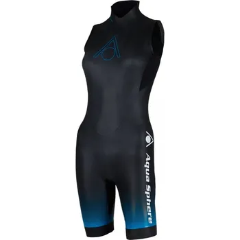Neoprenový oblek Aqua Sphere Aquaskin Shorty V3 Women Black/Blue XS