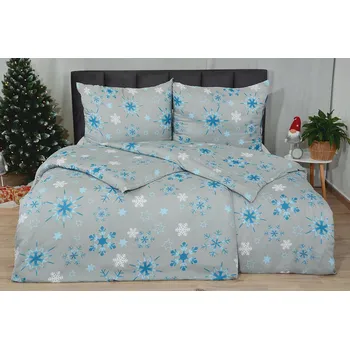 Bytový textil Povlečení mikro BASIC 4dílné KELDA tyrkysové