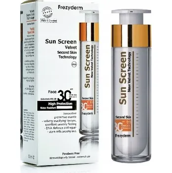 Opalování Frezyderm Sun Screen Velvet Face SPF 30 50 ml
