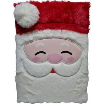 Zápisník Vánoční deník Notes A5 Plyšový Mikuláš Zápisník Linkovaný 80 Listů