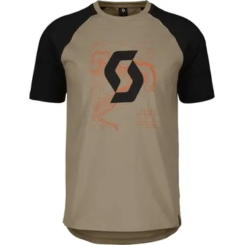 Pánská móda SCOTT tričko s krátkým rukávem Icon Raglan SS 2025/2026 toast beige/black S Pánské