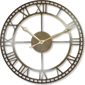 Hodiny Kovové hodiny na zeď Vintage retro - staré zlato