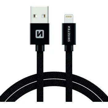 Datový kabel Kabel Swissten USB - Apple Lightning 3 m černý