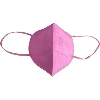 respirátor JADA Filtrační maska třídy 2 NR - 1 ks - růžová - Nanocare