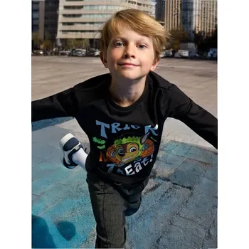 Chlapecké oblečení Sinsay - Tričko s dlouhými rukávy Paw Patrol - černá - 218BX-99X - 218BX-99X-122-1