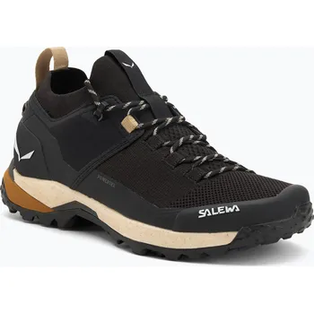 Pánská sportovní obuv Pánské trekové boty Salewa Puez 2 Knit Powertex black/black