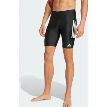 Pánské oblečení ADIDAS Plavecké šortky 3-Stripes Swim 8-Inch L BÍLÁ|ČERNÁ