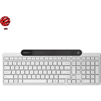 Klávesnice Lenovo 800 Self-Charging Bluetooth Keyboard - CZ / SK, bílá