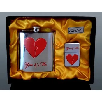 Placatka Placatka You & Me 170 ml se zapalovačem + Možnost GRAVÍROVÁNÍ