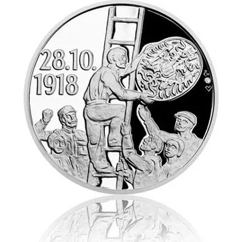Sada dvou stříbrných medailí Vznik ČSR - Odvěký sen se stal skutkem