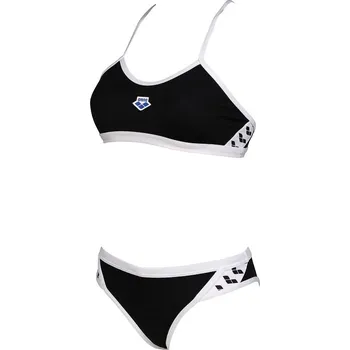 Dámské plavky Arena Icons Bikini Cross Back Solid Black/White XS - UK30