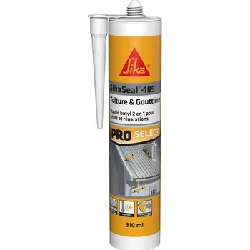 SIKA - 2v1 butylový tmel a lepidlo - SikaSeal-189 Střechy a okapy šedé - Těsnění a opravy střech a