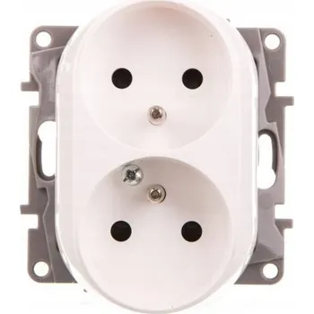 Elektrická zásuvka Dvojitá zásuvka s uzemněním 16A bílá Legrand Niloe - 764542