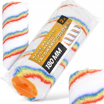 2x Váleček malířský 18 cm Zkosený na malování stěn, barev, laků, akrylátů SH-T