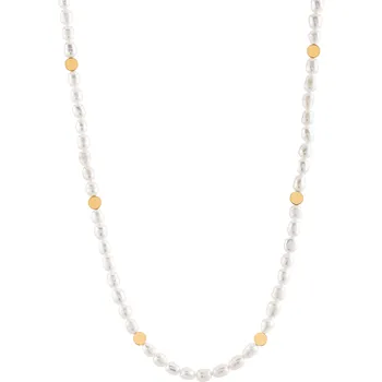 Módní doplněk Troli Elegantní náhrdelník s pravými perlami VAAXP1319G + 2 měsíce na vrácení zboží