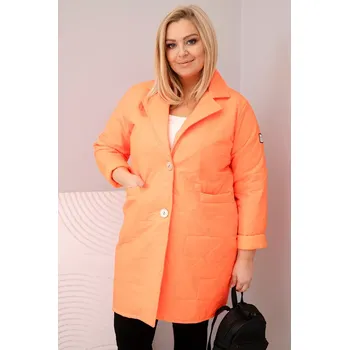 Dámská prošívaná bunda Kesi Włoski Kesi Włoski oranžová 3488315