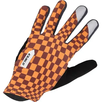 Cyklistické rukavice Q36.5 Cyklistické rukavice Hybrid Que X gloves podzim, ZIMA Oranžová M Pánské, Unisex