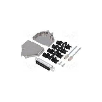 Elektrická zásuvka D-Sub PIN 25 zástrčka vidlice lisované kontakty přímý pájení