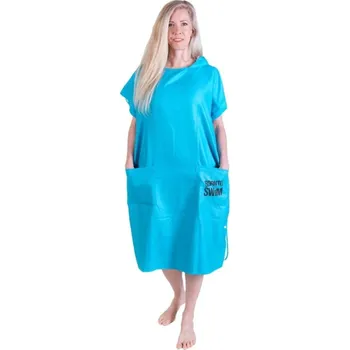Dívčí župan BornToSwim Poncho Turquoise L