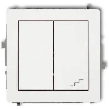 vypínač Jednopólový vypínač pod omítku Karlik bílý DWP-10.2