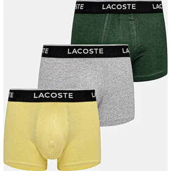 Boxerky Boxerky Lacoste 3-pack 5H1300 šedá 90B, vel. S
