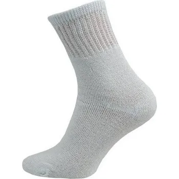 Dámské ponožky Dámské a pánské ponožky NOVIA | froté citlivý svěr lemu 1212 bílé 28-29