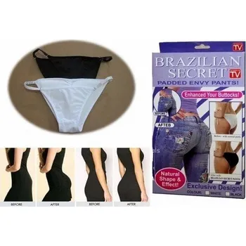 Gadget Tvarovací PUSH-UP kalhotky Brazilian Secret Černá, Velikost XL