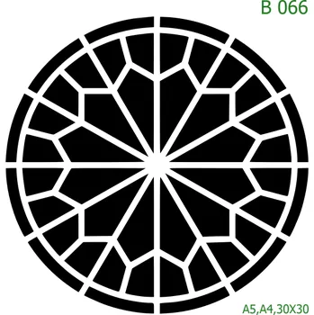 Plastová šablona pro malování - Mandaly a dortovky - Dortovka (B066) - A5 , Nelepící folie