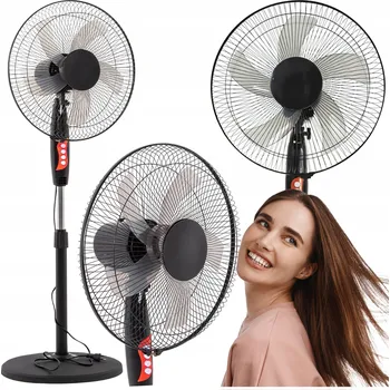 Domácí ventilátor Podlahový ventilátor Lewer Tornado černý