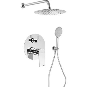 Sapho KAI podomítkový sprchový set s pákovou baterií, otočný přepínač, 2 výstupy, chrom KA43-03