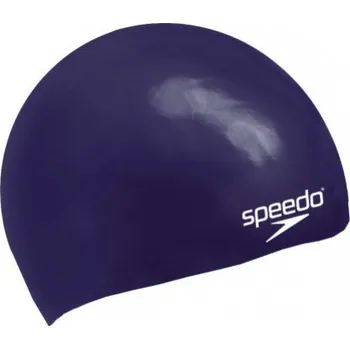 Vodní sport Dětská plavecká čepice Speedo Plain Moulded Silicone Junior Cap Tmavě modrá