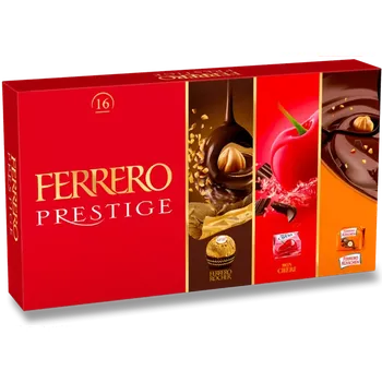 Bonboniéra Bonboniéra Ferrero PRESTIGE 166 g - červená dárková edice (dárkové balení / limitovaná edice / Ferrero Rocher & Pocket Coffee & Mon Cheri)