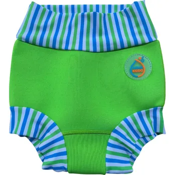 Kojenecké plavky Dětské kojenecké plavky AquaKiddo Swim Nappy Neon Green M