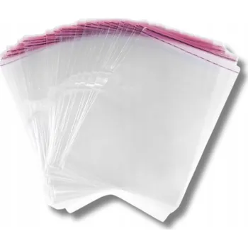 CELOFÁNOVÉ SÁČKY S LEPIDLEM 100x150+40 mm - 100 ks