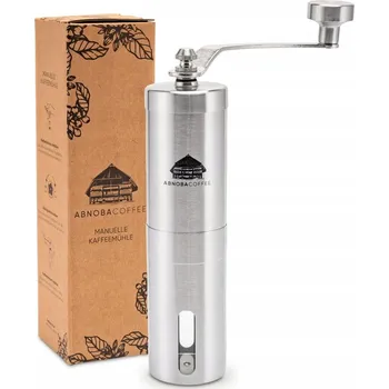Mlýnek na kávu Ruční mlýnek na kávu ABNOBACOFFEE, kovový, šedý