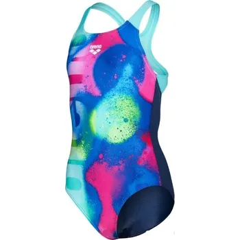 Dívčí oblečení Arena Spray Paint Swim Pro Back 116cm