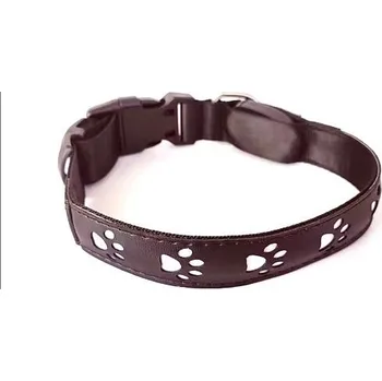 Obojek pro psa Reedog dobíjecí svítící obojek TLAPKY - Bílá L