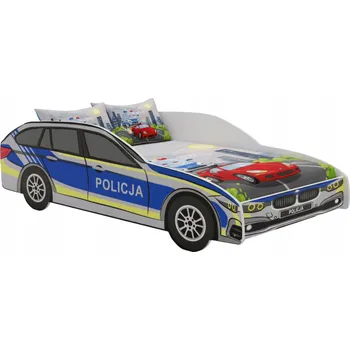 Dětská postel Kobi CAR modrá 80x160 cm