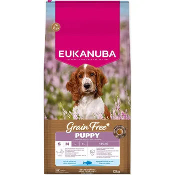 Krmivo pro psa Krmivo EUKANUBA Grain Free Puppy Small & Medium rich in ocean fish 12kg