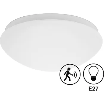 Stropní Svítidlo Kanlux bílý kulatý s pohybovým senzorem E27 25 W