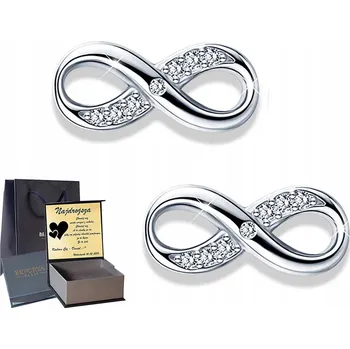 Náušnice Náušnice Beforya Paris Infinity 1,22 cm stříbrné