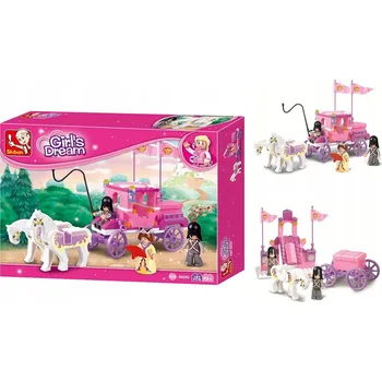 ostatní stavebnice Stavebnice Sluban Girl's dream B0250 Královský kočár 137 ks