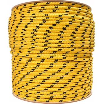 Lany Polypropylenové lano pletené žluté 10mm 30m